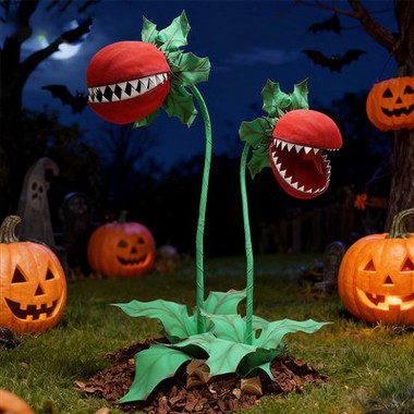 زهور الهالوين الورقية